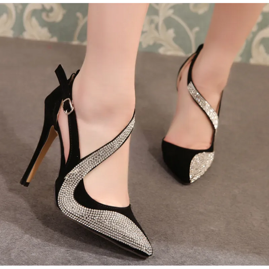 Talon aiguille à strass - Chic&Shines