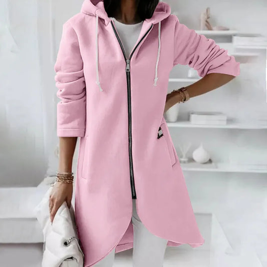 Manteau A Capuche Doublure Polaire Manches Longues - Chic&Shines