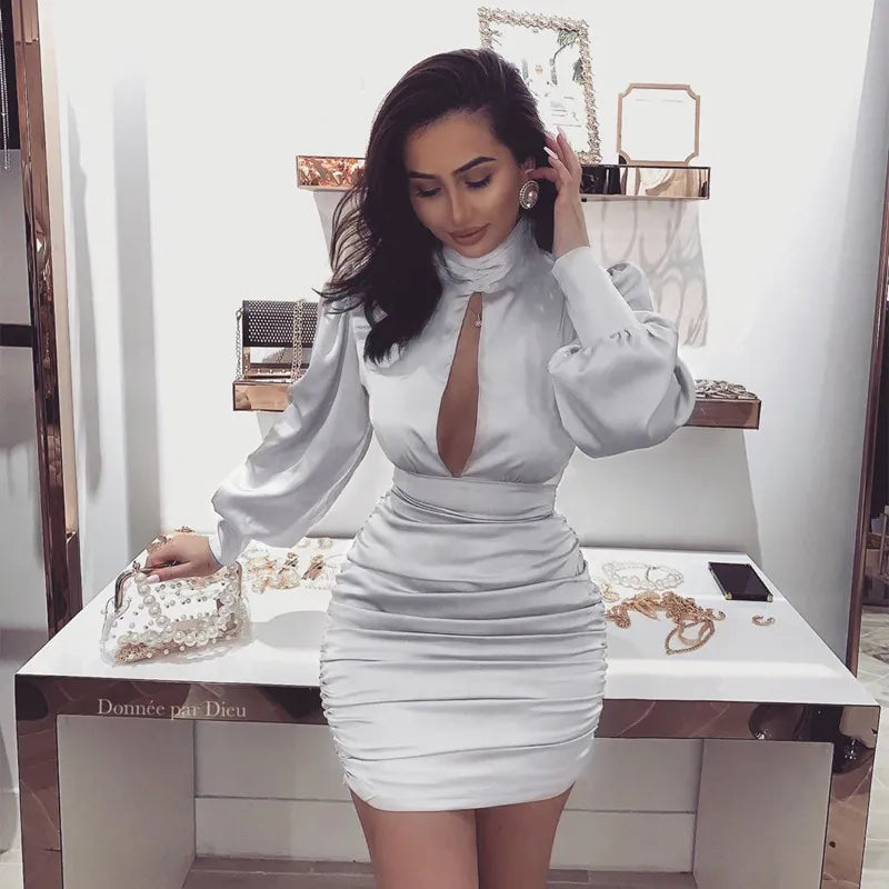 Robe courte à manches longues - Chic&Shines
