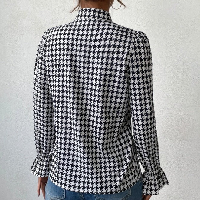 Haut à manches longues et col en V - Chic&Shines