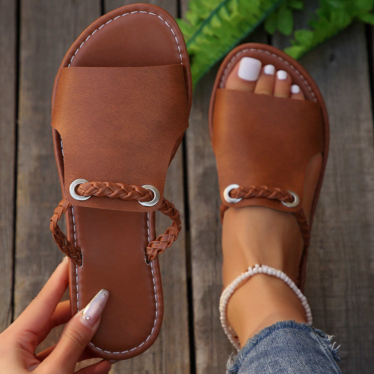 Sandales tissés élégance et confort au quotidien - Chic&Shines