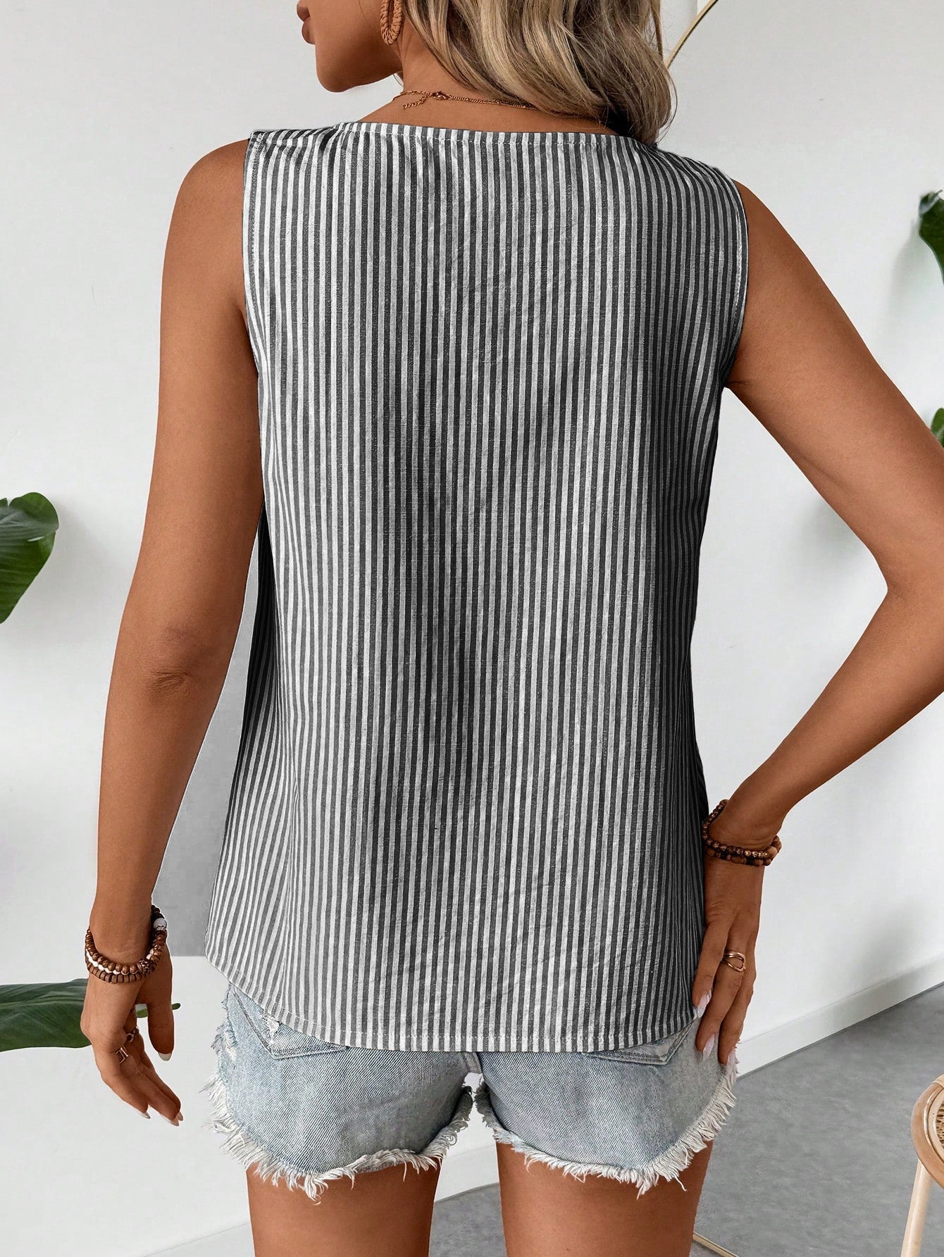 Haut sans manches col diagonal - Chic&Shines