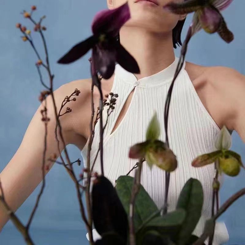 Haut court col rond sans manches - Chic&Shines