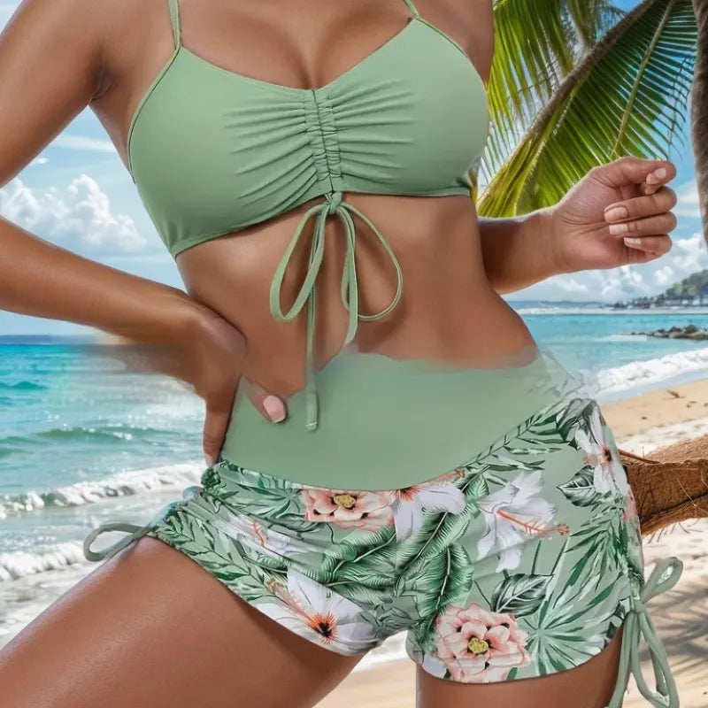 Maillot de bain 2 pièces sexy imprimé - Chic&Shines