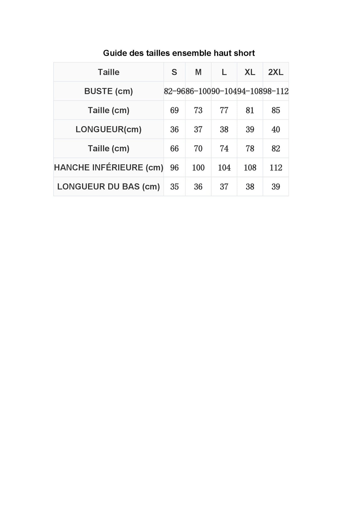 Ensemble Haut Épaules À Volants Short Taille Haute - Chic&Shines