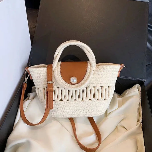 Sac À Main Tissé De Plage - Chic&Shines