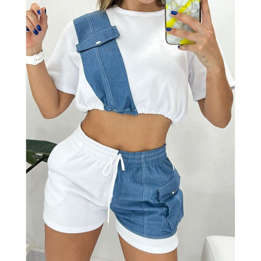 Ensemble haut court manches courtes et short - Chic&Shines
