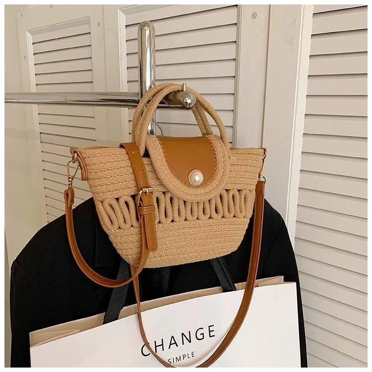Sac À Main Tissé De Plage - Chic&Shines
