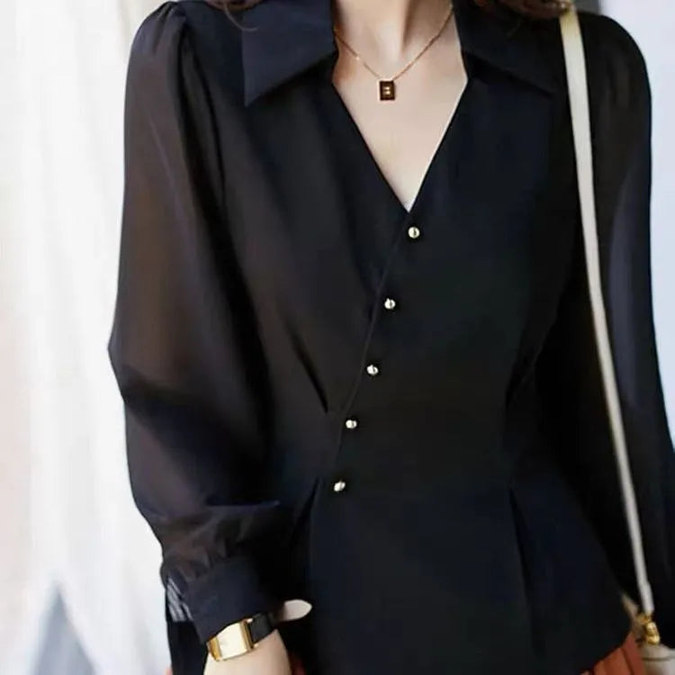 Chemise col en V - Chic&Shines