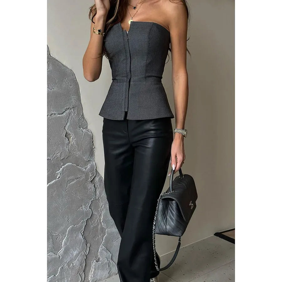 Haut tube à fermeture éclair - Chic&Shines