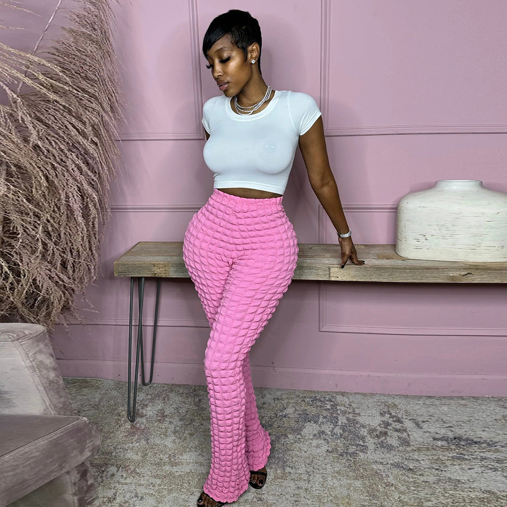 Pantalon Moulant Amples À Bulles - Chic&Shines