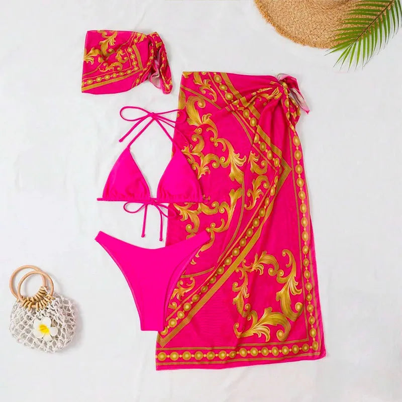 Maillot De Bain Bikini 4 Pièces Licou - Chic&Shines