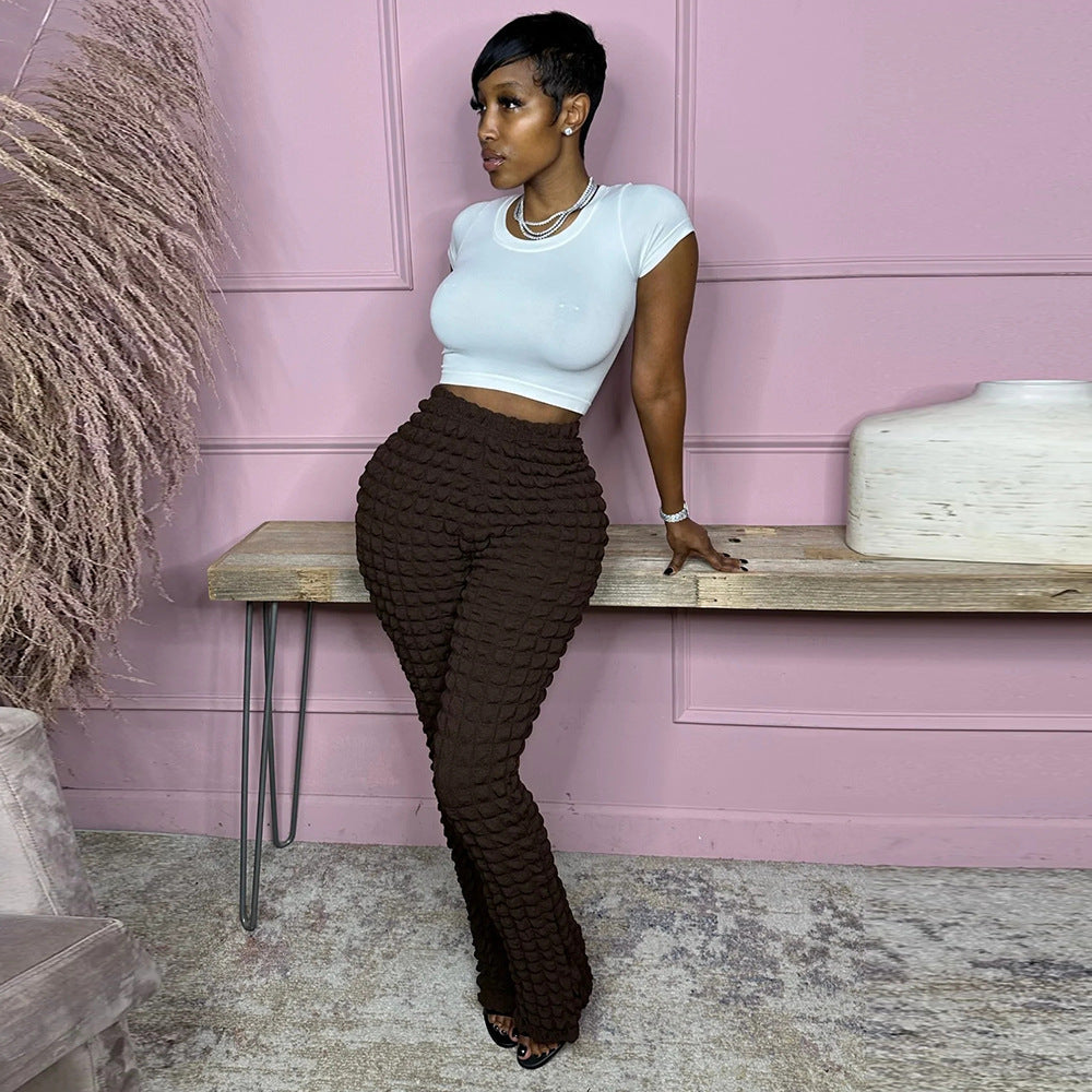 Pantalon Moulant Amples À Bulles - Chic&Shines