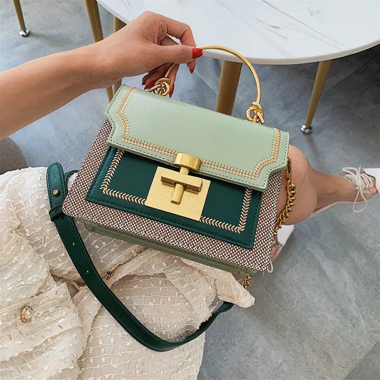 Sac À Bandoulière À Chaîne Carrée - Chic&Shines
