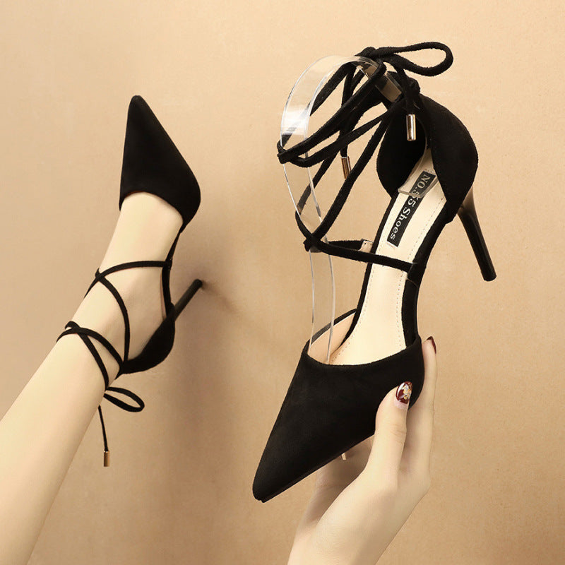 Escarpins à talons aiguilles en daim sexy - Chic&Shines