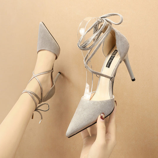 Escarpins à talons aiguilles en daim sexy - Chic&Shines