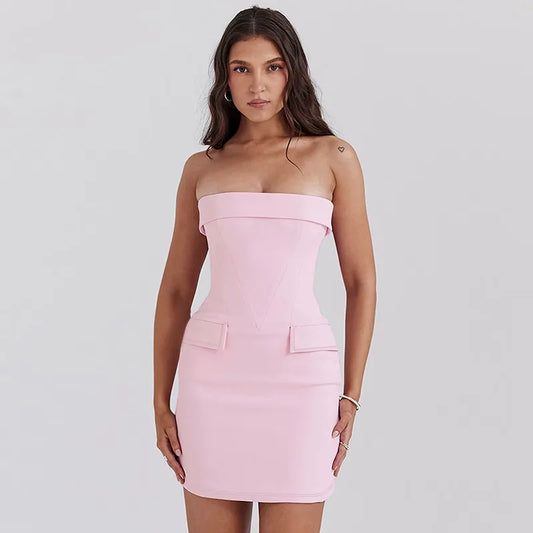 Robe courte bustier moulante - Chic&Shines