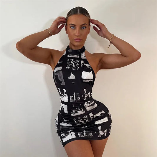 Robe Courte Moulante Dos Nu - Chic&Shines