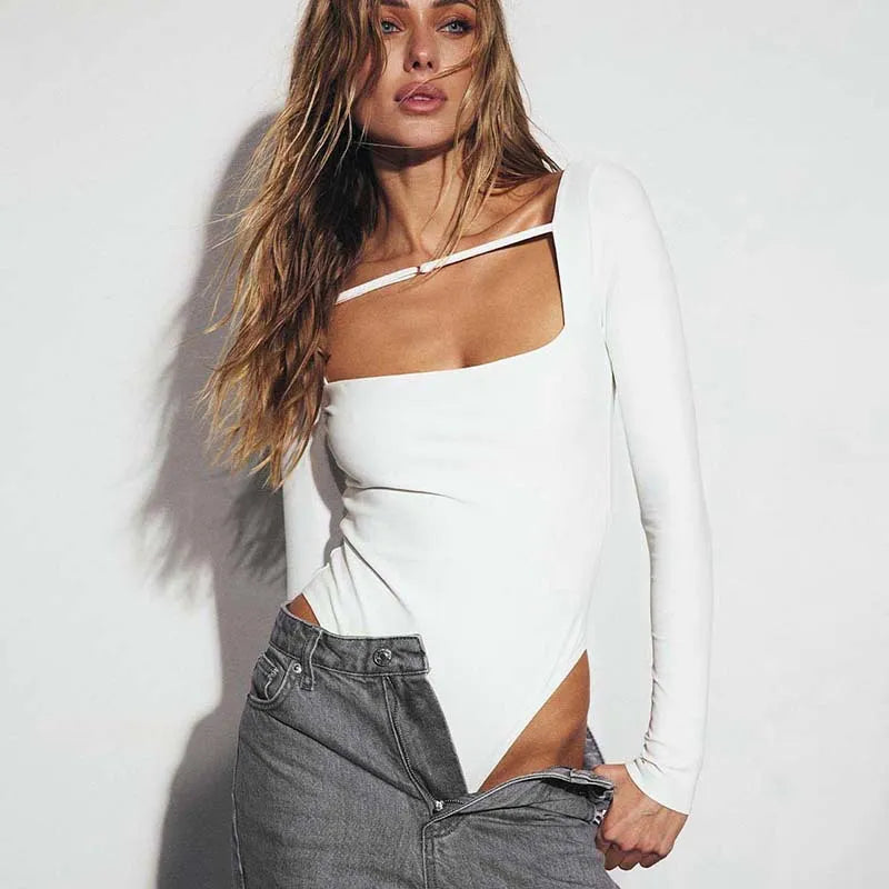 Bodys manches longues et col carré - Chic&Shines