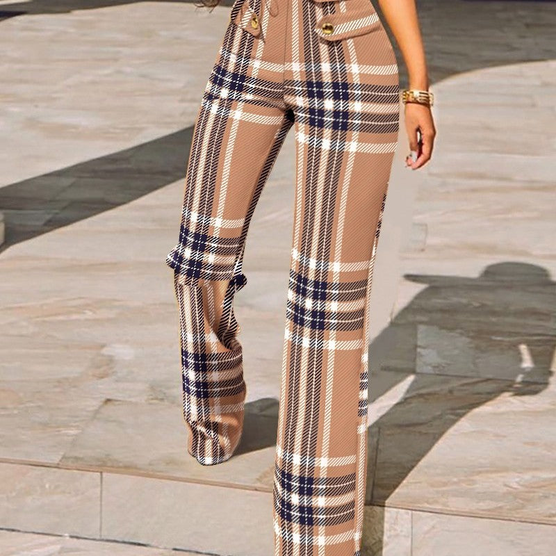 Pantalons Crayon Taille Haute imprimée - Chic&Shines