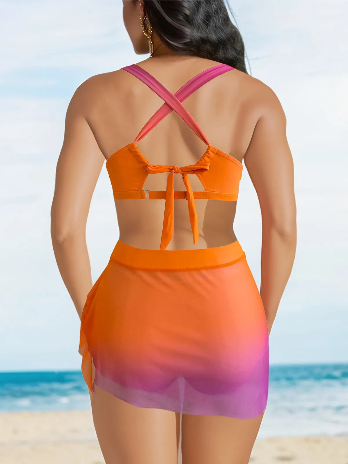 Maillot de bain trois pièces dos nu - Chic&Shines