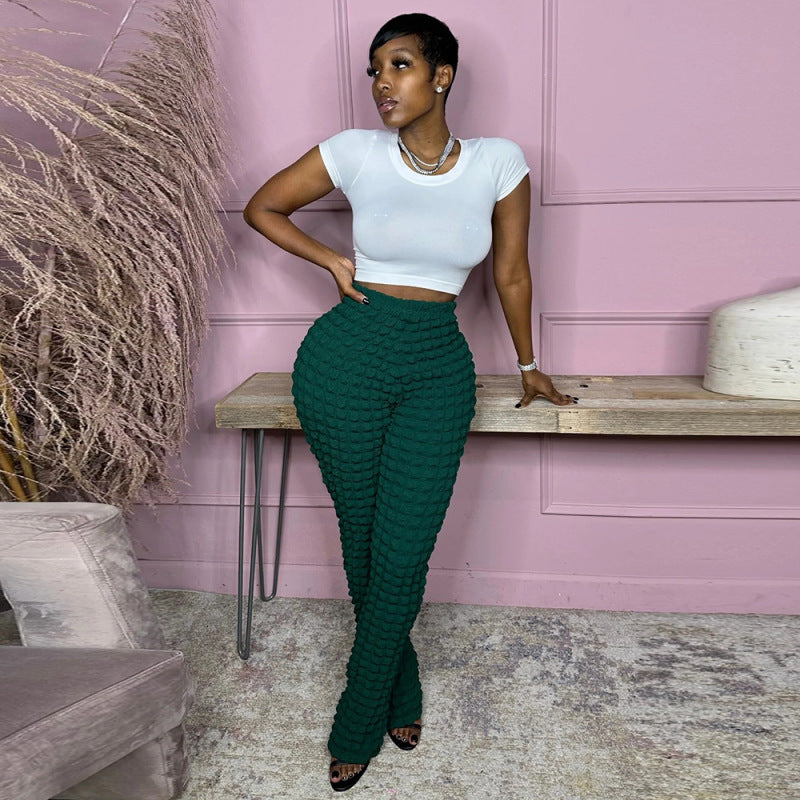 Pantalon Moulant Amples À Bulles - Chic&Shines