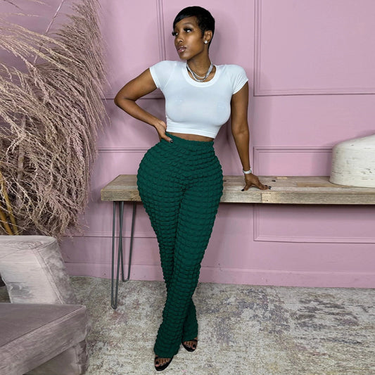 Pantalon Moulant Amples À Bulles - Chic&Shines