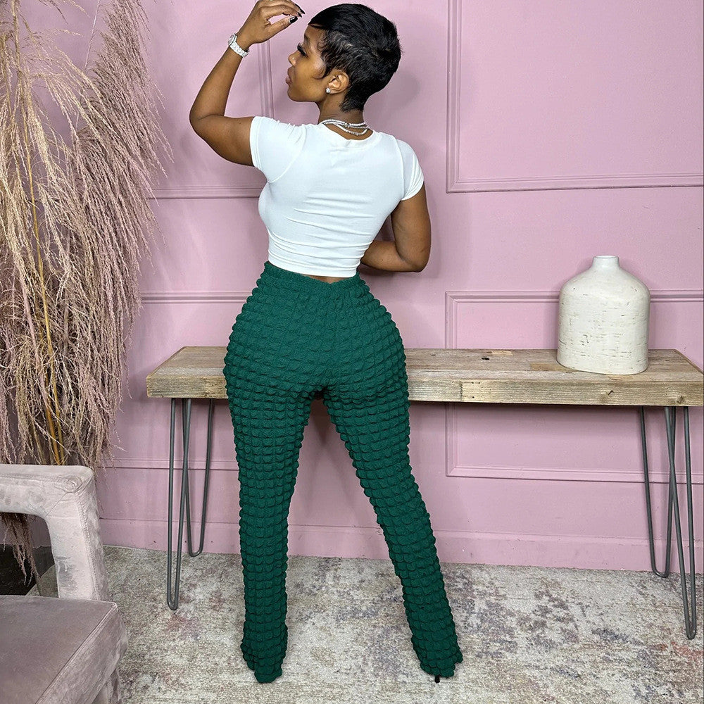 Pantalon Moulant Amples À Bulles - Chic&Shines