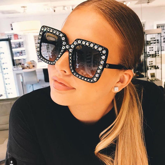 Lunettes de Soleil Grand cadre cristal - Chic&Shines
