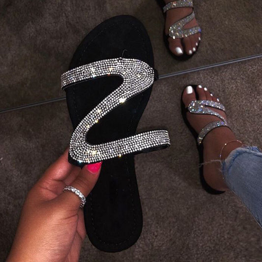 Sandale bride strass - Chic&Shines