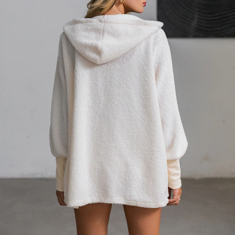 Ensemble veste manche longue à capuche haut short - Chic&Shines
