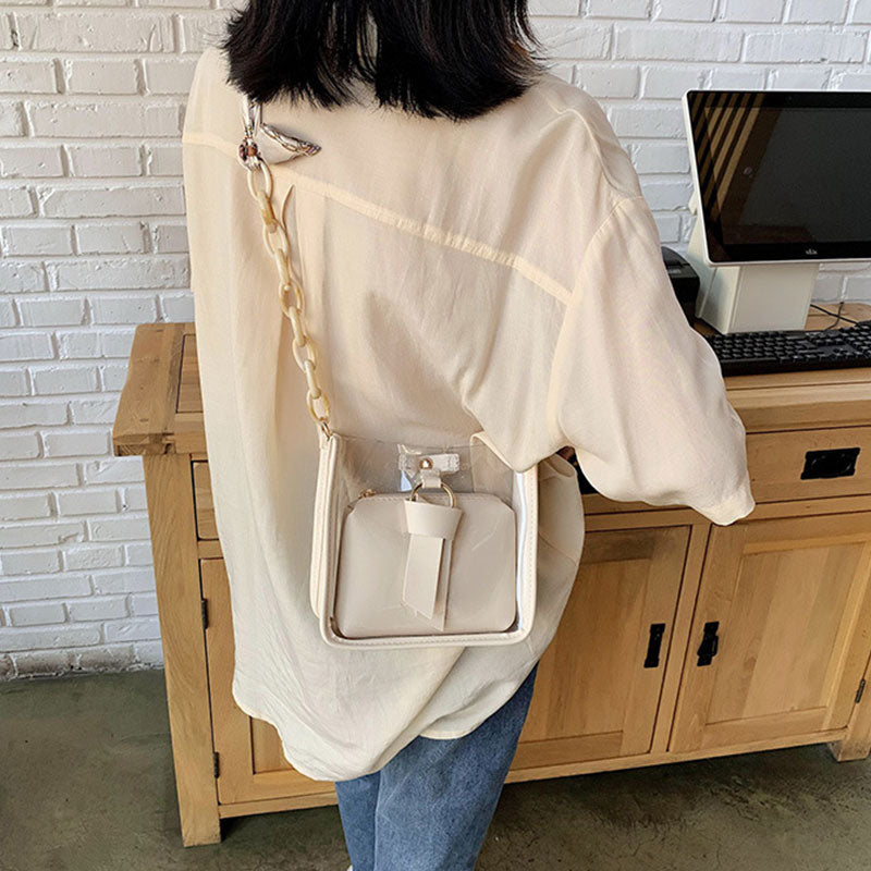 Sac à bandoulière transparent Décoration Ruban - Chic&Shines