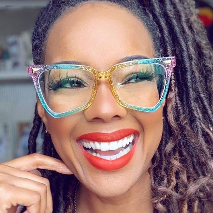 Gradient Color Lunettes de soleil à grande monture - Chic&Shines