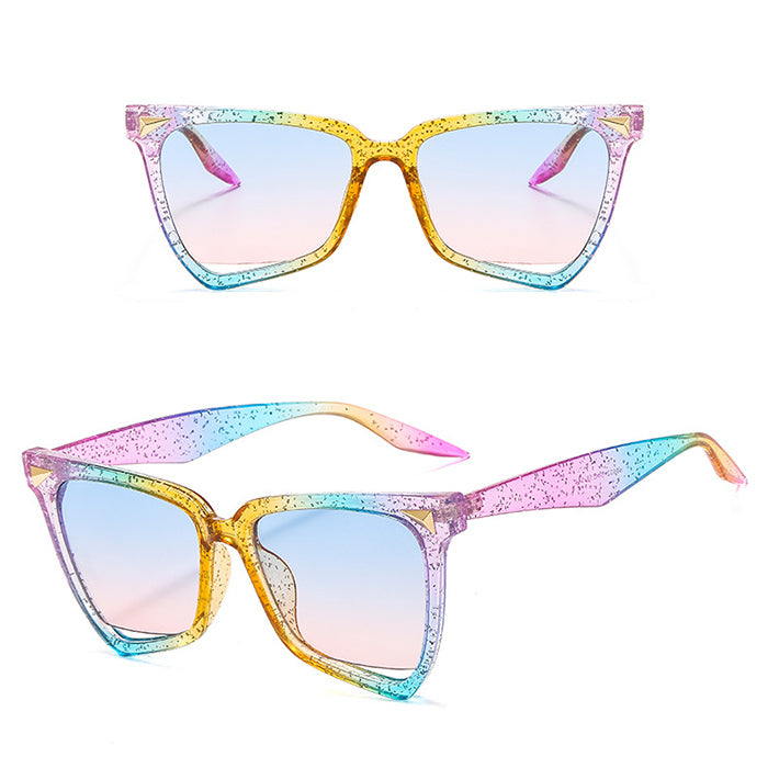Gradient Color Lunettes de soleil à grande monture - Chic&Shines