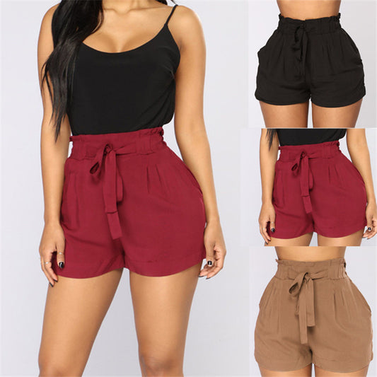 Short court taille haute avec ceinture - Chic&Shines