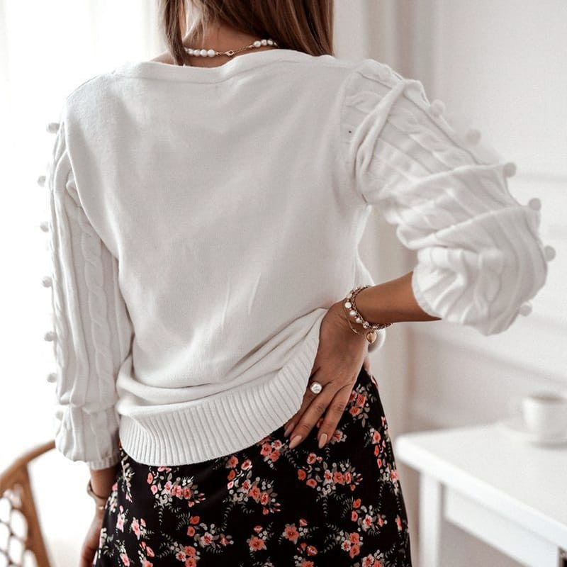 Gilet cardigan en tricot à col en V - Chic&Shines