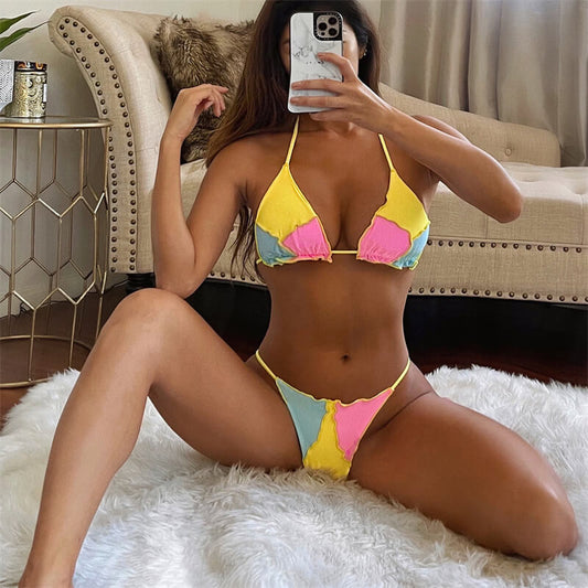 Maillots De Bain Sexy TRICOLORE - Chic&Shines