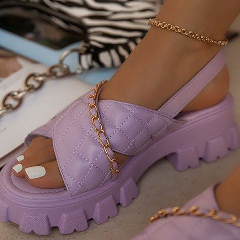 Sandales Grande Taille Diamond Lattice - Chic&Shines