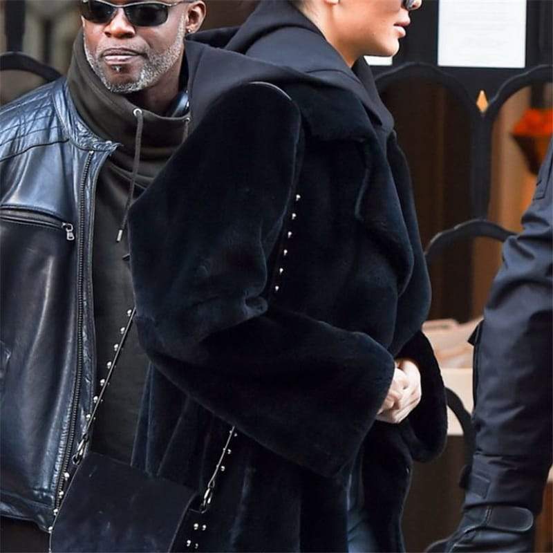 Manteau Couleur Unie Peluche