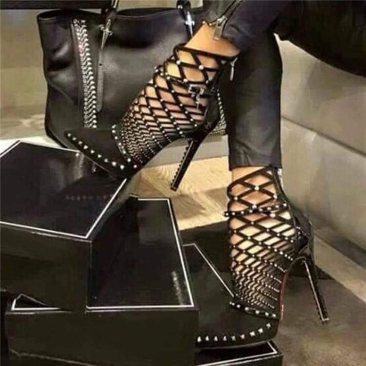 Talon Aiguille Daim Rivet