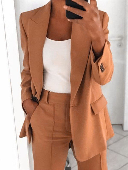 Blazer décontracté à manches longues - Chic&Shines