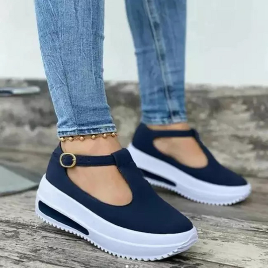 Mocassin à plateforme compensée à boucle décontractée - Chic&Shines