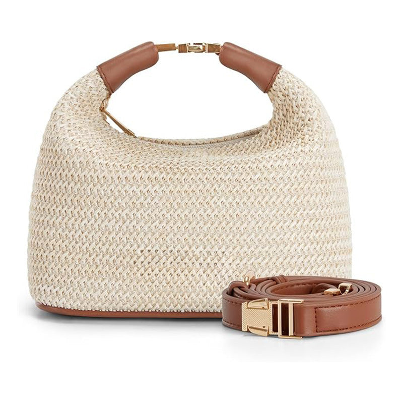 Sac à main bandoulière tissage de paille