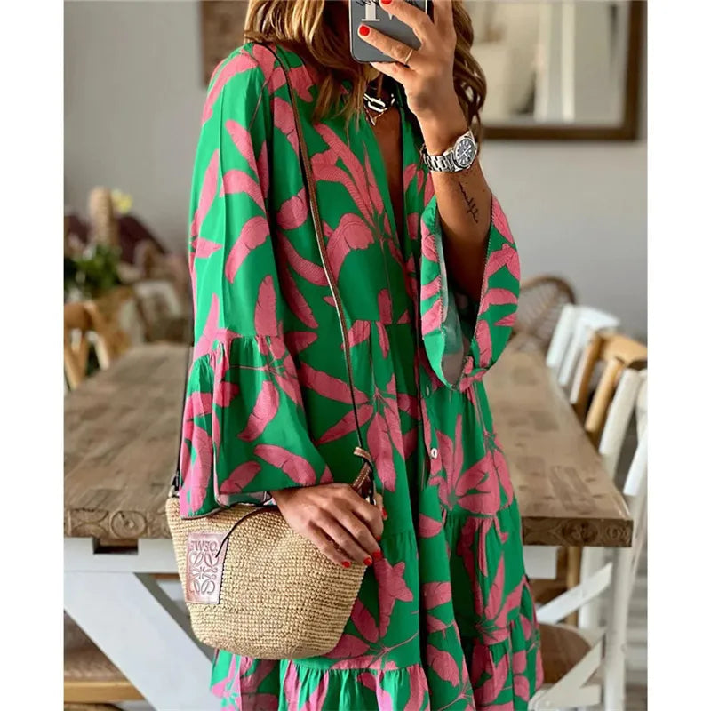 Robe Col Bateau À Manches Longues