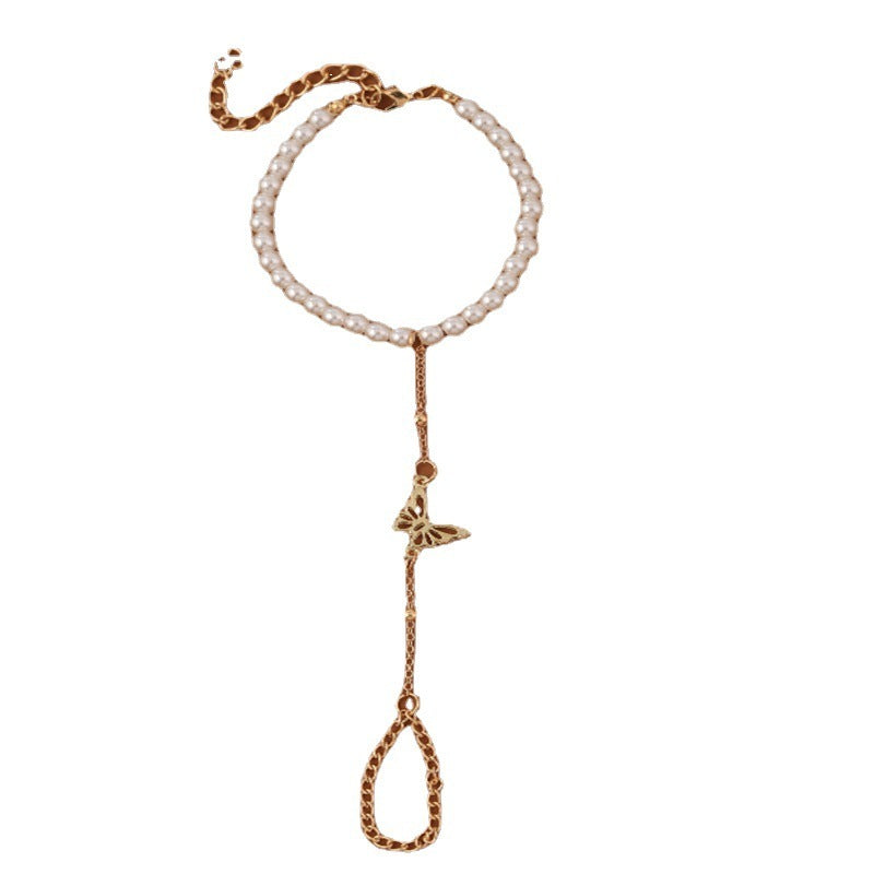 Bracelet en perle avec pendentif papillon - Chic&Shines
