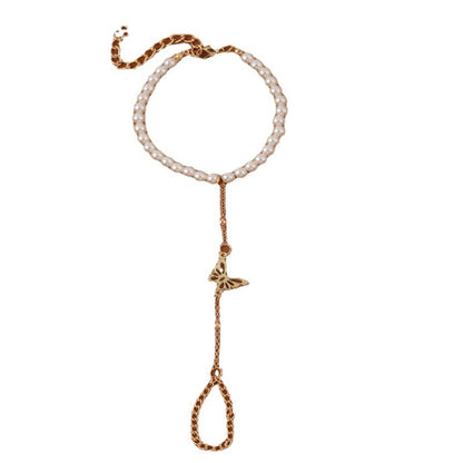 Bracelet en perle avec pendentif papillon - Chic&Shines