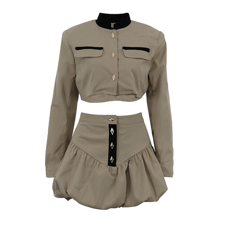 Ensemble chemise manches longues et mini-jupe - Chic&Shines