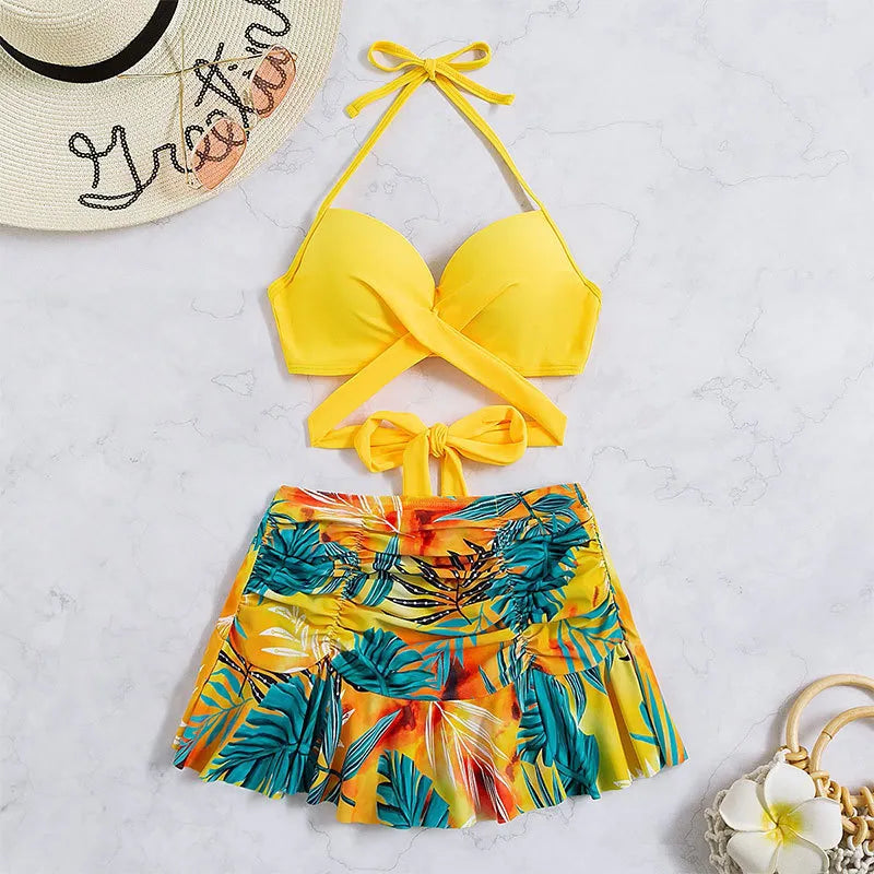 Maillot De Bain Deux Pièces Dos Nu Licou - Chic&Shines