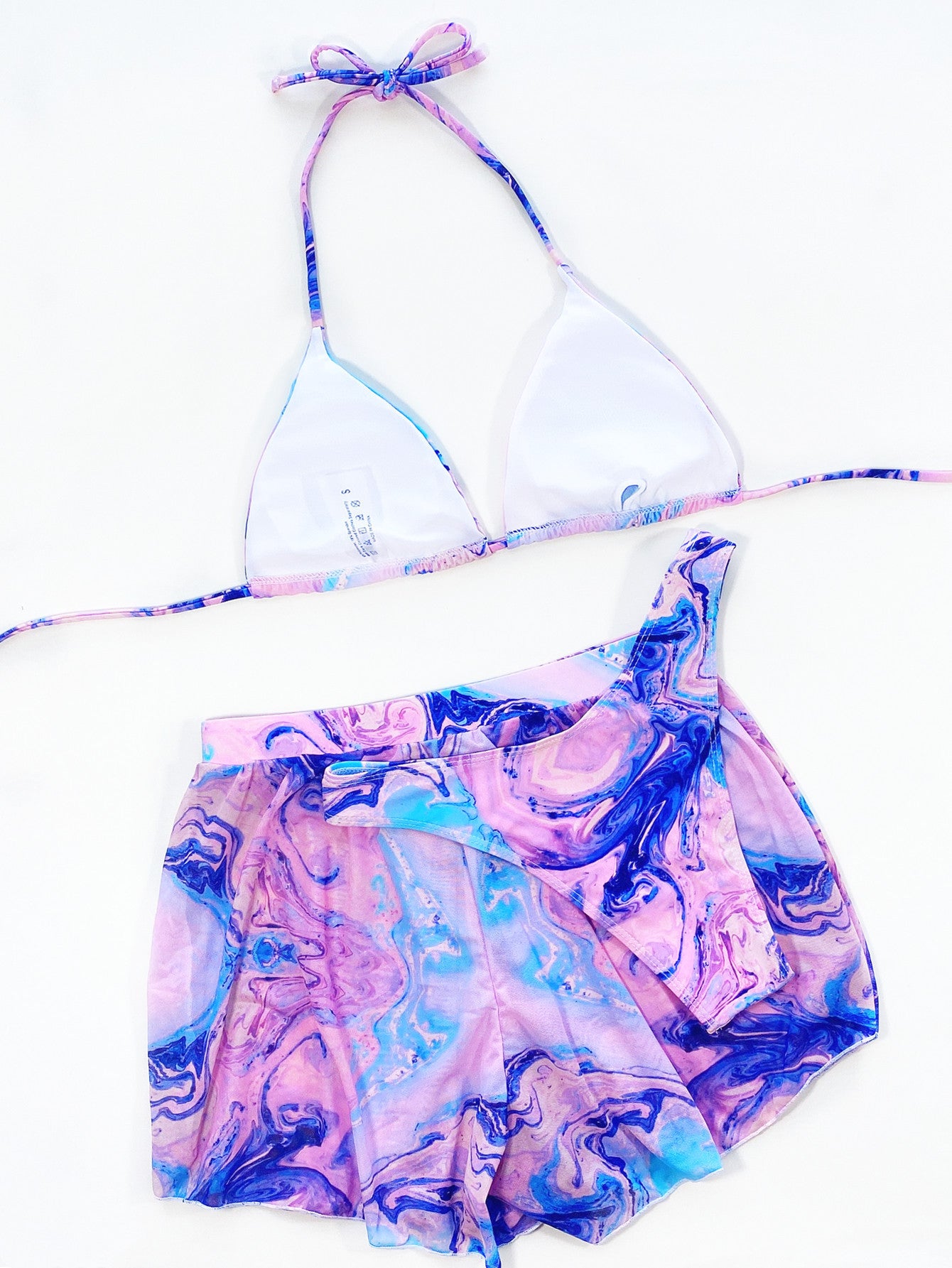 Maillot de bain bikini 3 pièces Tie Dye