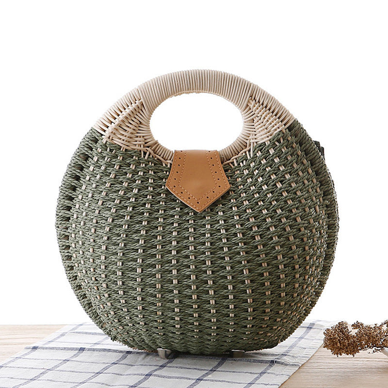 Sac à main en rotin